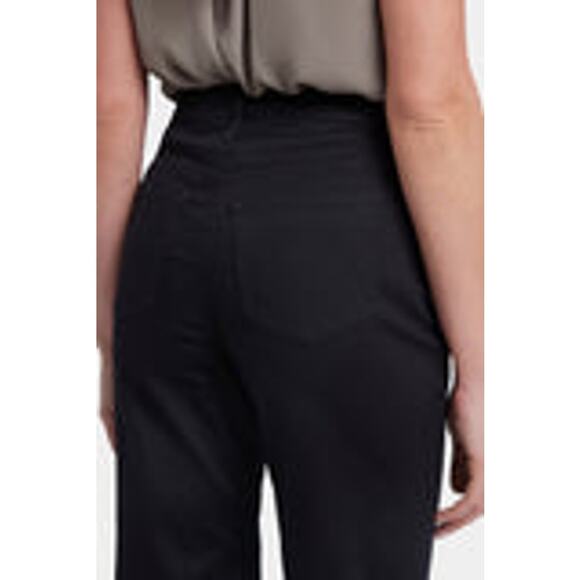 NYDJ Pants Black Capri Lift Tuck High Rise Relaxed Capri Joni Stretchy Size 2P - Picture 6 of 16